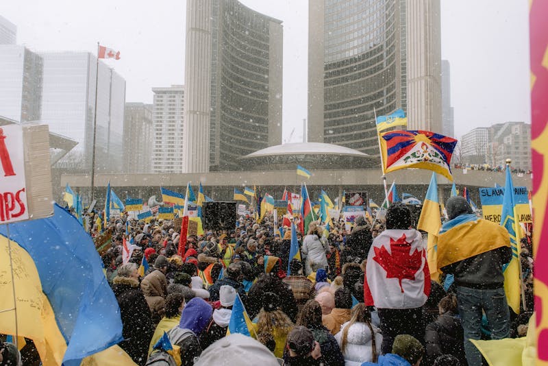 Canadian flag representing policy update for Ukrainian nationals in Canada